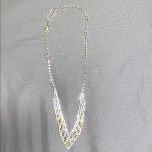 iridescent rhinestone necklace